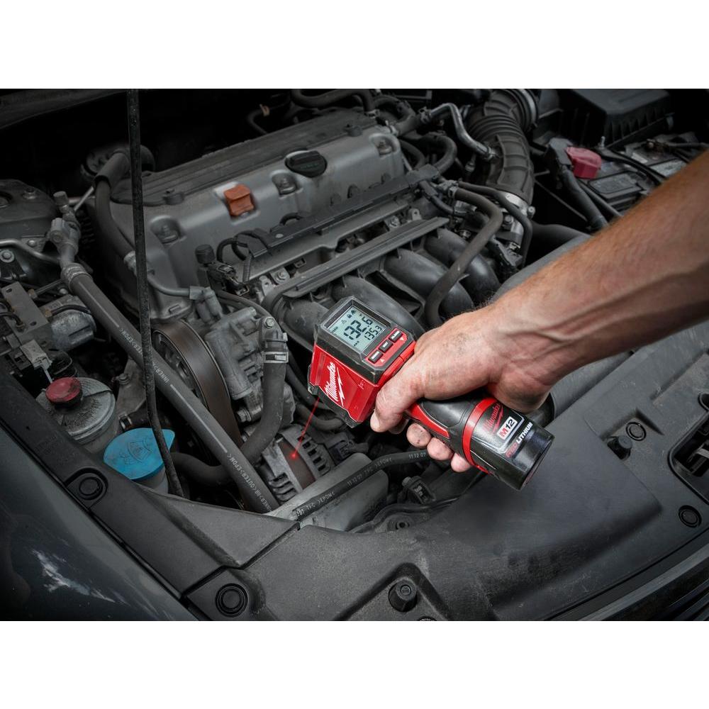 Milwaukee M12 Infrared Laser Temperature Gun 121 Thermometer NIST Tool Only 45242345472 eBay