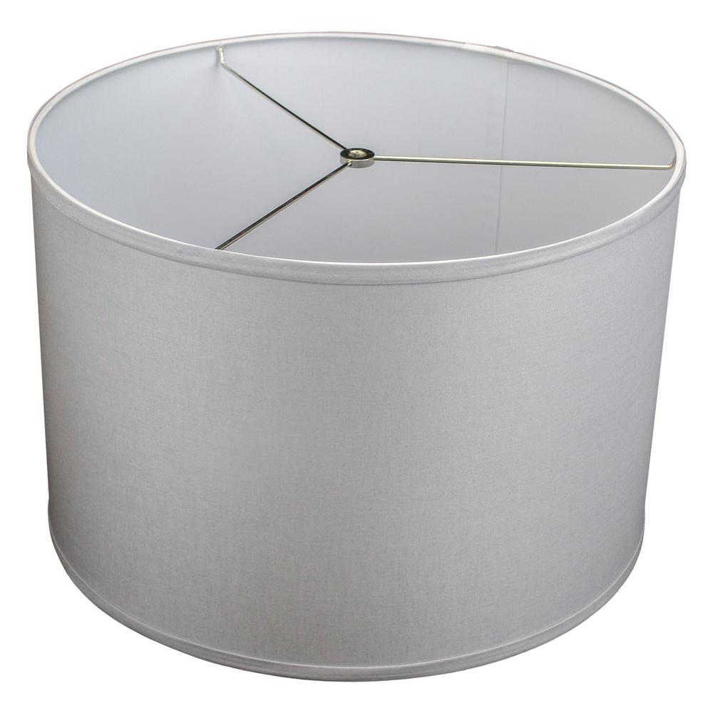 Fenchelshades Com Fenchel Shades 18 In Top Diameter X Bottom 12 Height Drum Lamp Shade Linen Stone