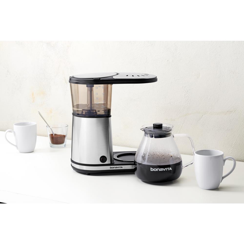 Bonavita 8 Cup Stainless Drip Coffee Maker With Glass Carafe Bv1901gw The Home Depot - Bonavita Glass Carafe Bonavita 8 Cup Stainless Drip Coffee Maker With Glass Carafe Bv1901gw The Home Depot - Bonavita Glass Carafe
