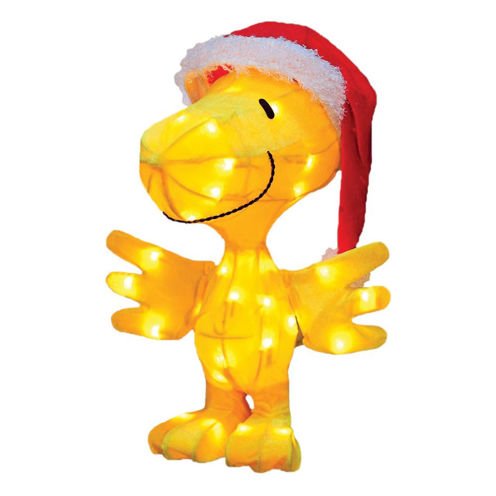 Product Works 18 In Pre Lit Peanuts Tinsel Woodstock Pre Lit Peanuts Tinsel Woodstock Outdoor Decoration And
