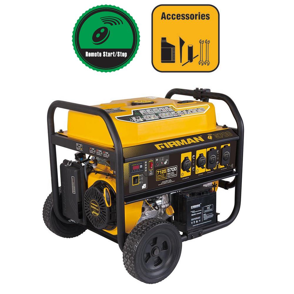 Durostar 3500 Watt Gasoline Ed Electric Start Portable 7100 5700 Watt 120 240v Remote Start Gas Portable Generator