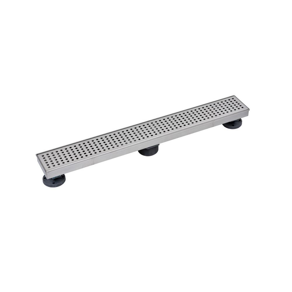 Oatey Designline 24 in. SS Linear Drain Square GrateDLS2240R The