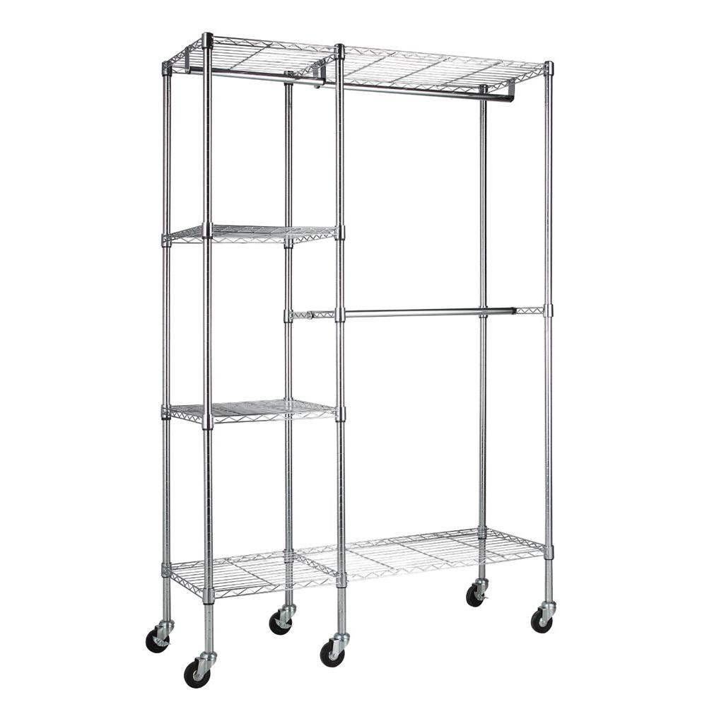 Muscle Rack 4-Shelf 48 in. W x 74 in. H x 18 in. D Steel ...