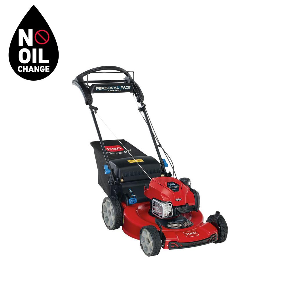 Toro Recycler 22 in. Briggs & Stratton SmartStow Personal Pace High-Wheel Drive Gas Walk Behind Self Propelled Lawn Mower