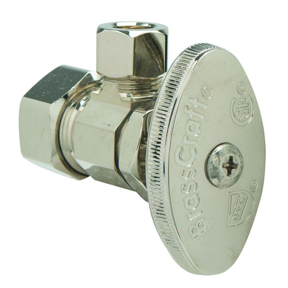 BrassCraft 1/2 in. Nom Comp Inlet x 3/8 in. O.D. Comp Outlet MultiTurn