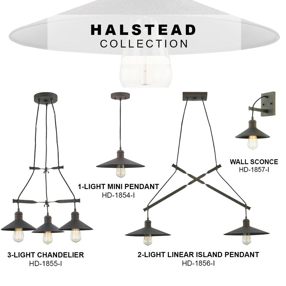 Home Decorators Collection Halstead 1 Light Vintage Bronze Mini Pendant Hd 1854 I The Home Depot