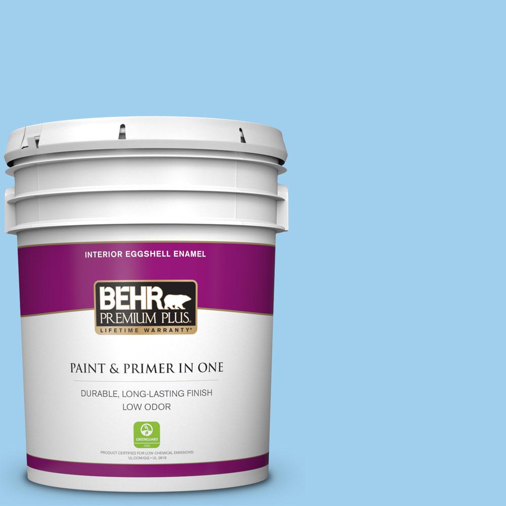 Behr Premium Plus 5 Gal P510 2 Mediterranean Charm Eggshell Enamel Low Odor Interior Paint And Primer In One