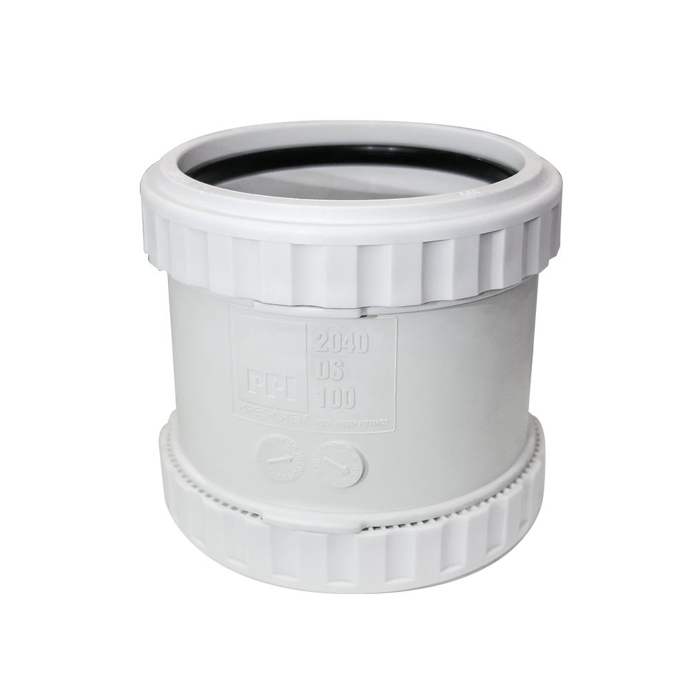 PPI 4 in. Soundproof DWV Coupling PushTighten Compression Fitting for