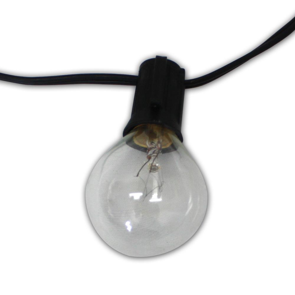 Global 100 Ft Light String With Clear Globe Bulbs Global 100 Ft Light String With Clear Globe Bulbs