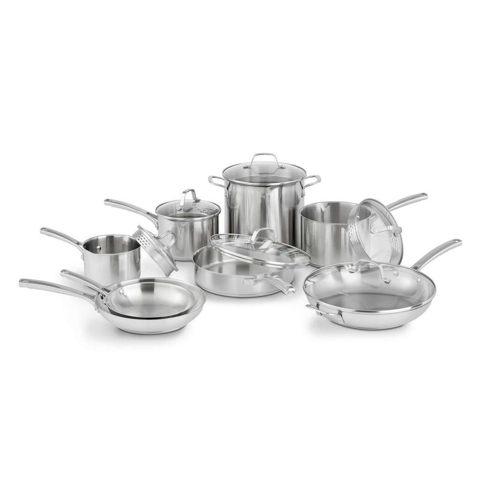 Tramontina Gourmet TriPly Clad 12Piece Stainless Steel Cookware Set