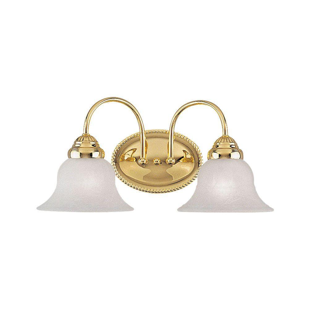 Livex Lighting 13672-02 Somerville 2-Light Bath Light Polished Brass