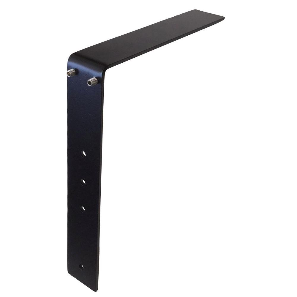 Low Profile 10 In Black Steel Adjule Support Bracket For Black Steel Adjule Support Bracket For Countertops