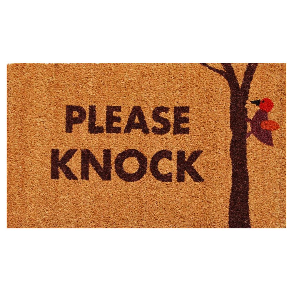 Home More Please Knock Door Mat 17 In X 29 In 122161729 The