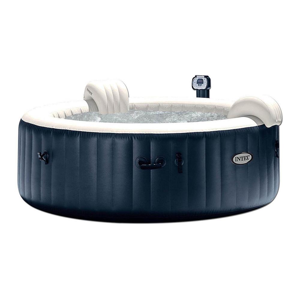Intex PureSpa 4-Person Inflatable Hot Tub, Slip-Resistant Seat and Foam