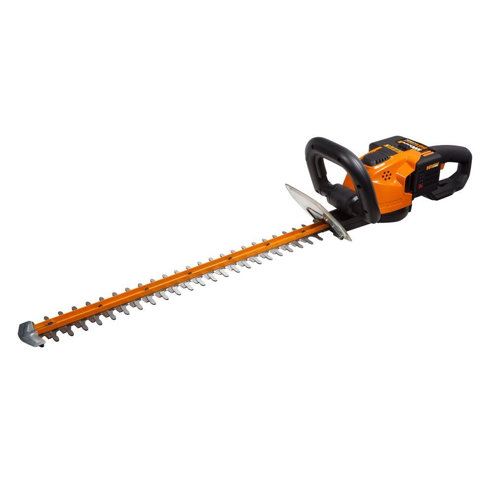 Worx 24 inch 56-Volt Max Lithium-Ion Cordless Hedge Trimmer by Worx