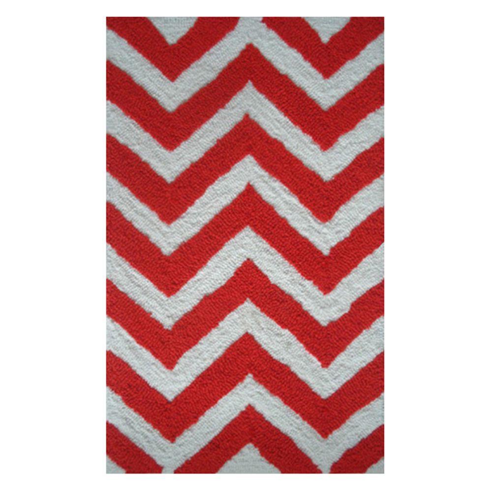 Filament Design Chevron Orange 1 Ft X 2 Indoor Area Rug