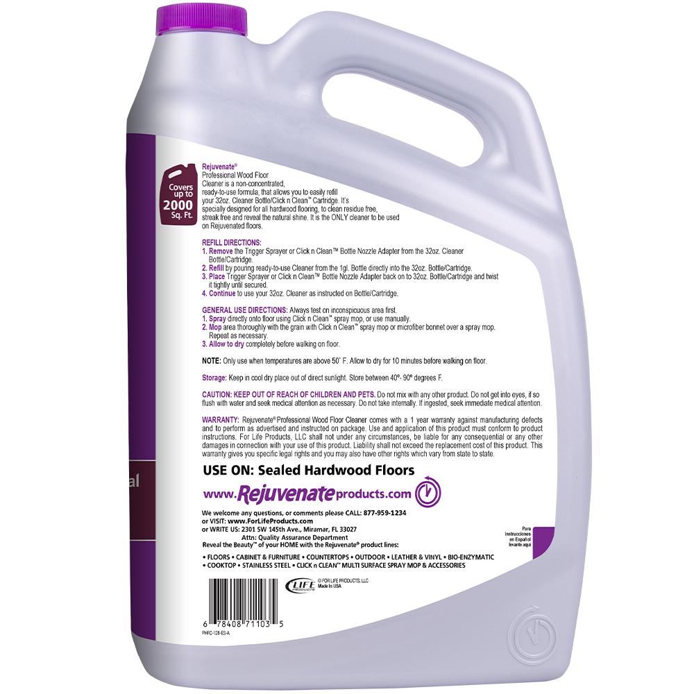 Rejuvenate Professional 128 Oz Hardwood Floor Cleaner Rj128fcpro