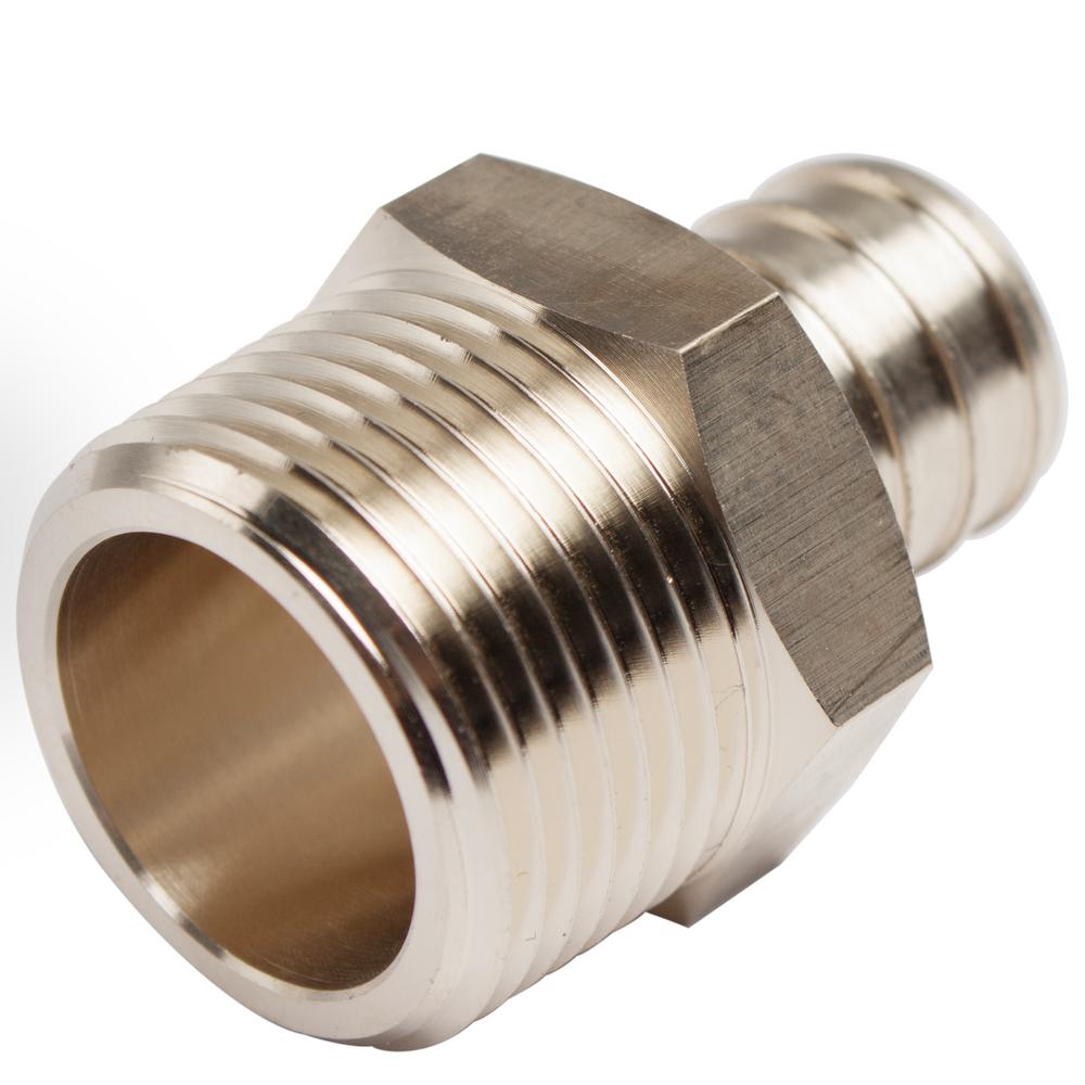 LTWFITTING 3/4 in. PEX Barb x MIP Lead Free Brass Adapter Fitting (5