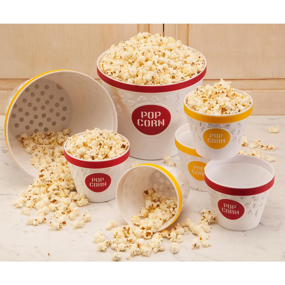 And Recipe Book Set Includes Reusable Containers Bucket Popcorn Holders Plastic