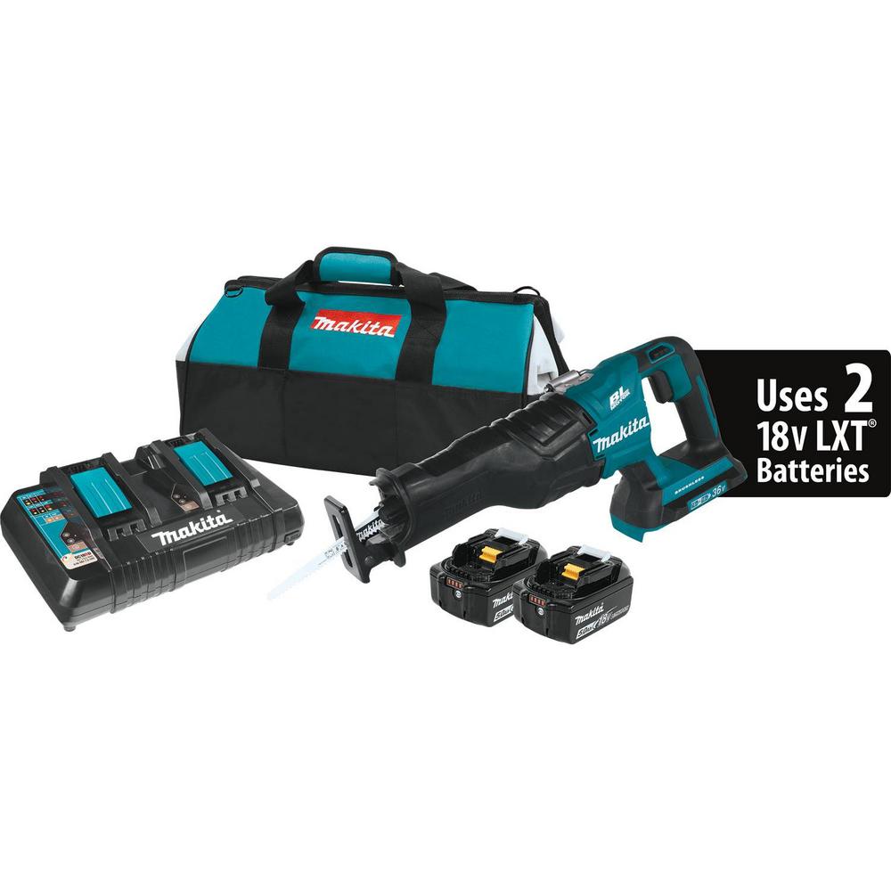 Makita Reciprocating Saw Kit 18Volt X2 (36Volt) LithiumIon Brushless
