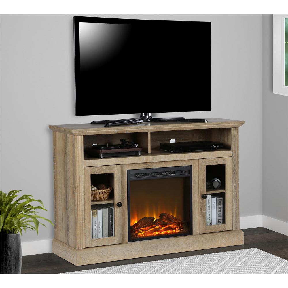 Light Oak Electric Fireplace Tv Stand Fireplace Design Ideas