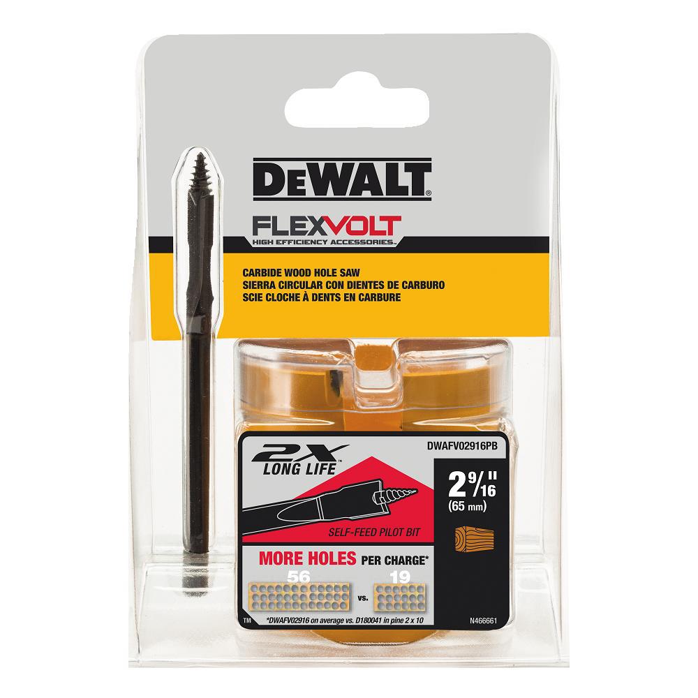 Dewalt Carbide Hole Saw Wood Cutter 29/16 in. Power Tool Drill Bit