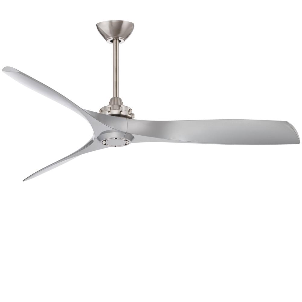 Minka Aire Aviation 60 In Indoor Brushed Nickel And Silver Ceiling Fan With Remote Control