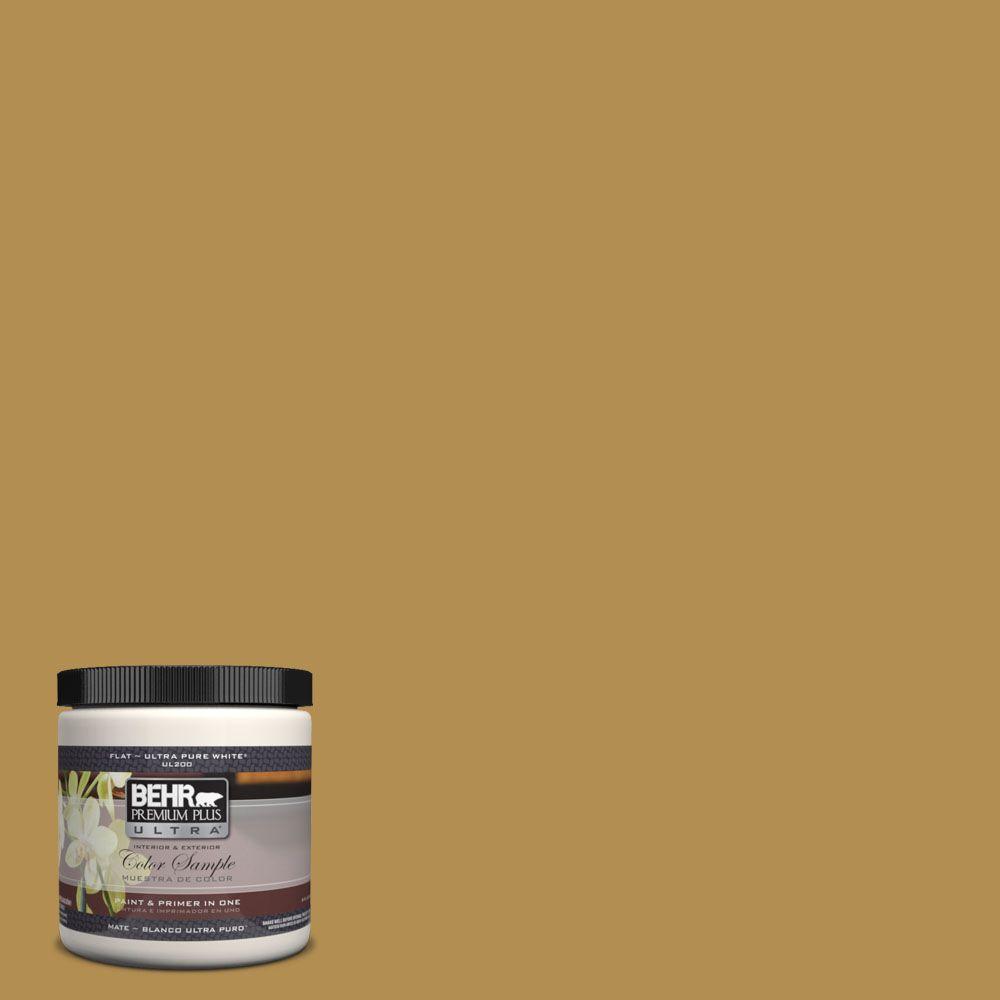 Behr Premium Plus Ultra 8 Oz 350d 6 Bronze Green Matte Interior 350d 6 Bronze Green Matte Interior Exterior Paint And Primer In One Sample