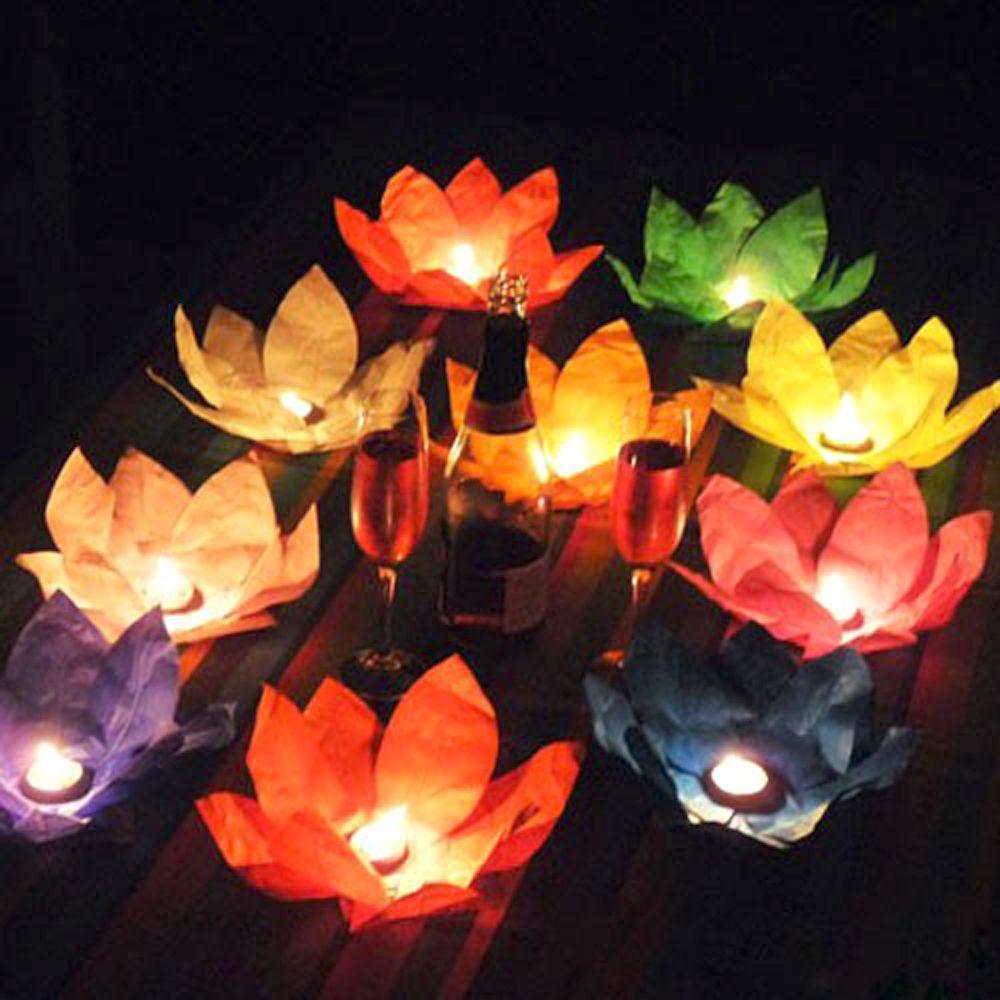 floating lotus lanterns