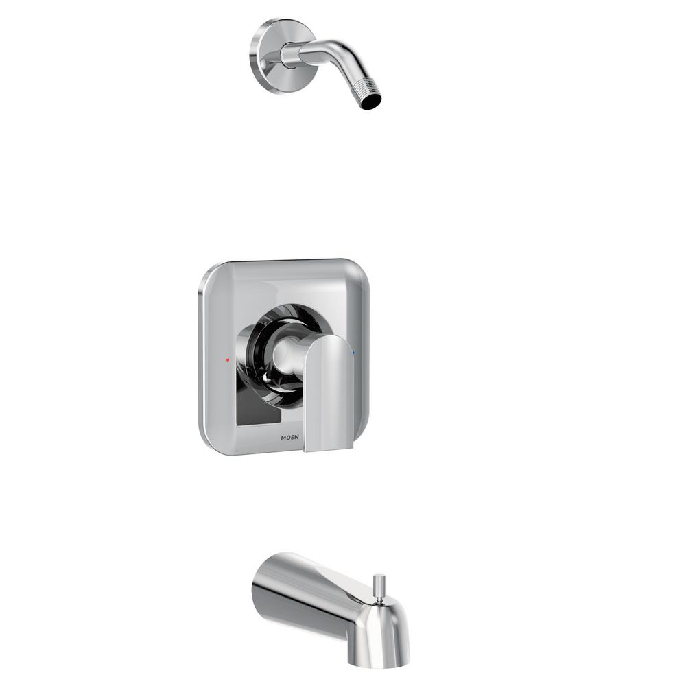 MOEN Genta 1Handle Tub and Shower Faucet Trim Kit in Chrome (Shower Head and Valve Not Included