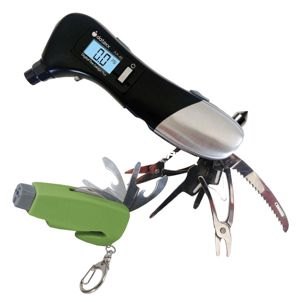 SENTINA Combo Auto Safety Tool with Tire Gauge, Window Breaker/Seatbelt