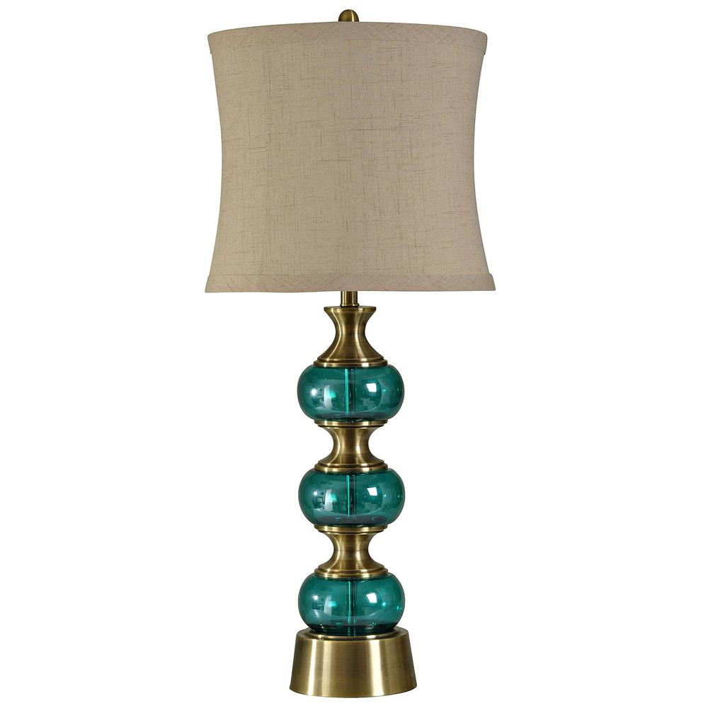 Teal Table Lamp