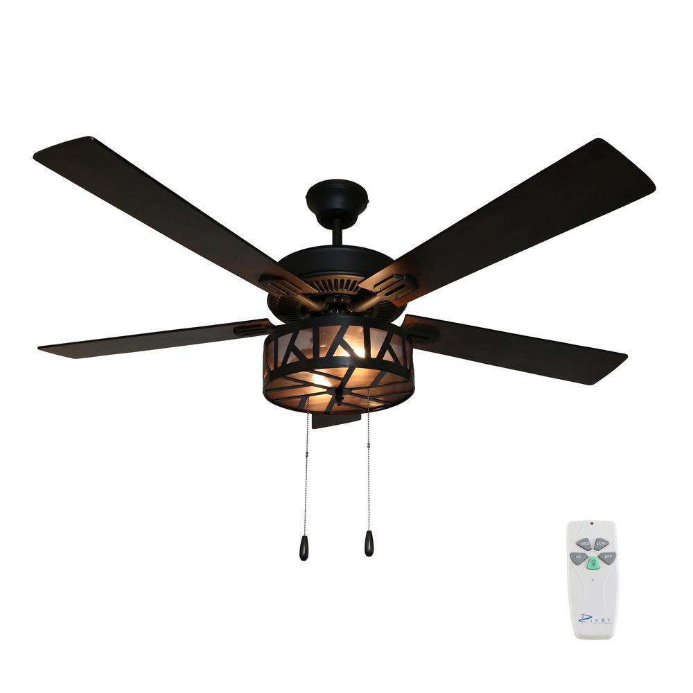 River Of Goods Regal 52 In Oil Rubbed Bronze Caged Ceiling Fan