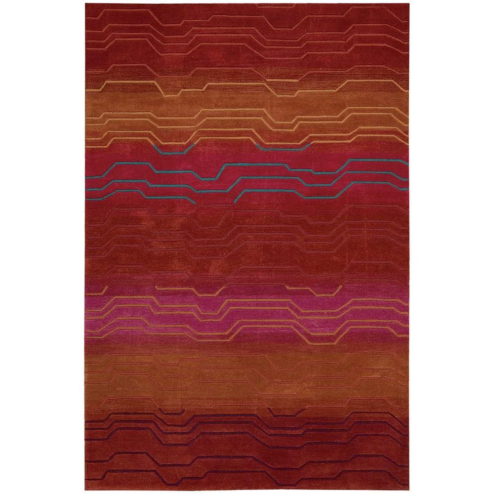 Nourison Overstock Contour Sunburst 8 ft. x 11 ft. Area Rug046253