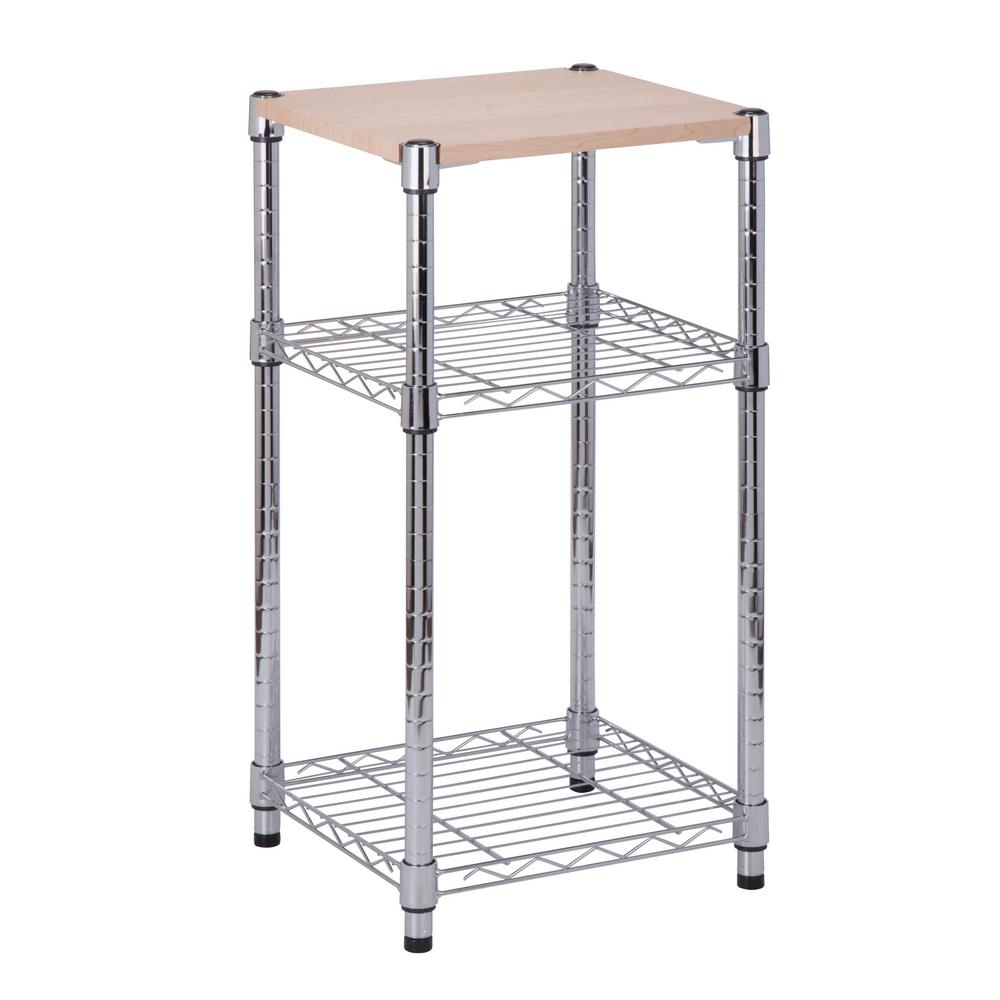Whalen 72 In 5 Tier Freestanding Square Shelving Wshd5sqb 3 Tier Shelving Chrome With Wood