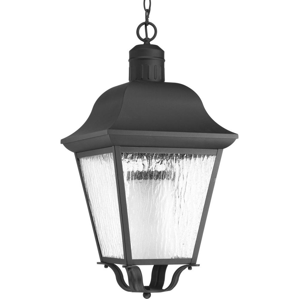 Traditional No Additional Accessories Pick Up Today Outdoor Andover Collection 1 Light Outdoor Black Hanging Lantern