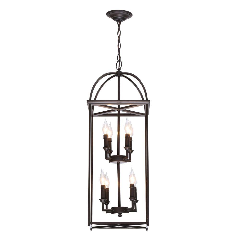 Progress Lighting Piedmont Collection 8 Light Antique Bronze Foyer Pendant Progress Lighting Piedmont Collection 8 Light Antique Bronze Foyer Pendant