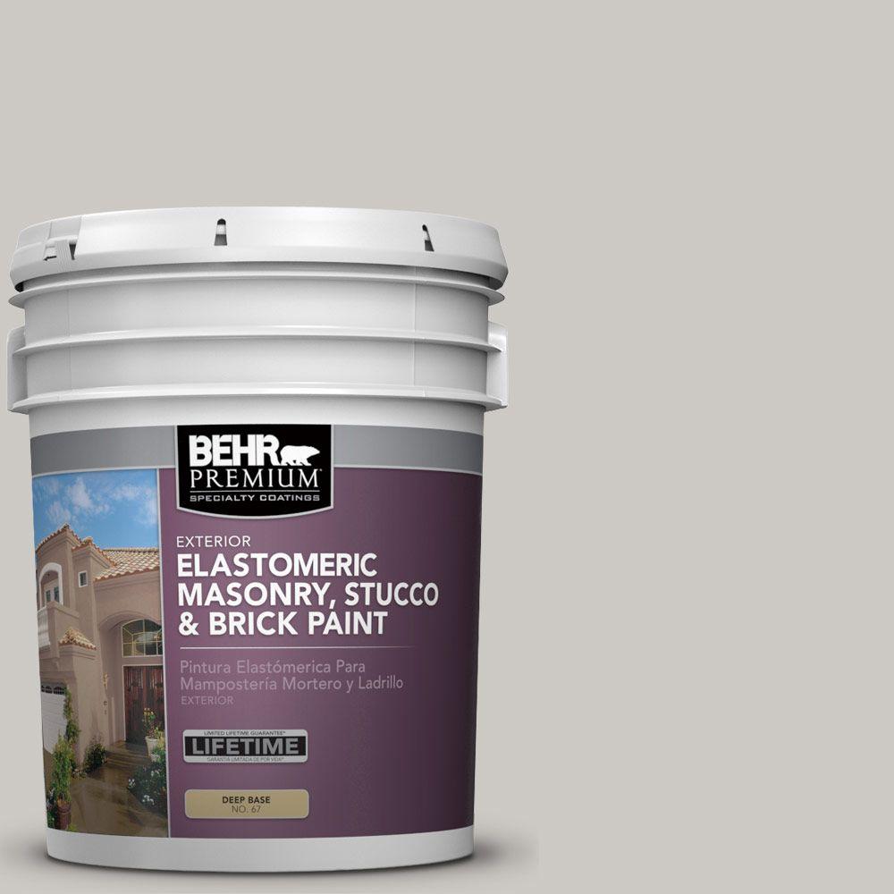 BEHR Premium 5 gal. MS79 Silver Gray Pebble Elastomeric Masonry