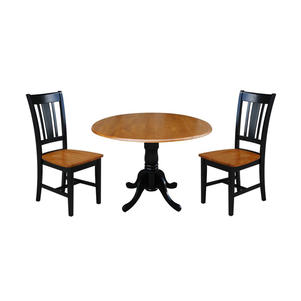 International Concepts 3 Piece 42 In Black And Cherry Drop