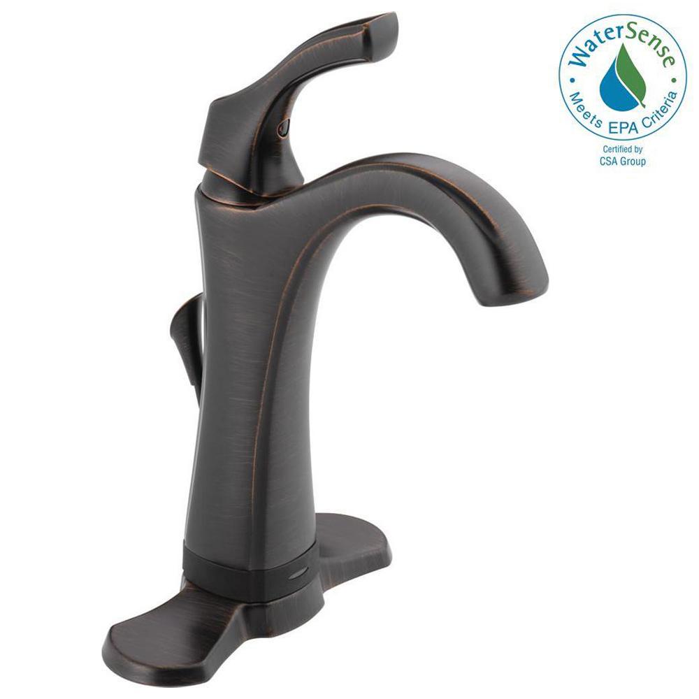 Venetian Bronze Delta Single Handle Bathroom Sink Faucets 592t Rb Dst 64 1000 