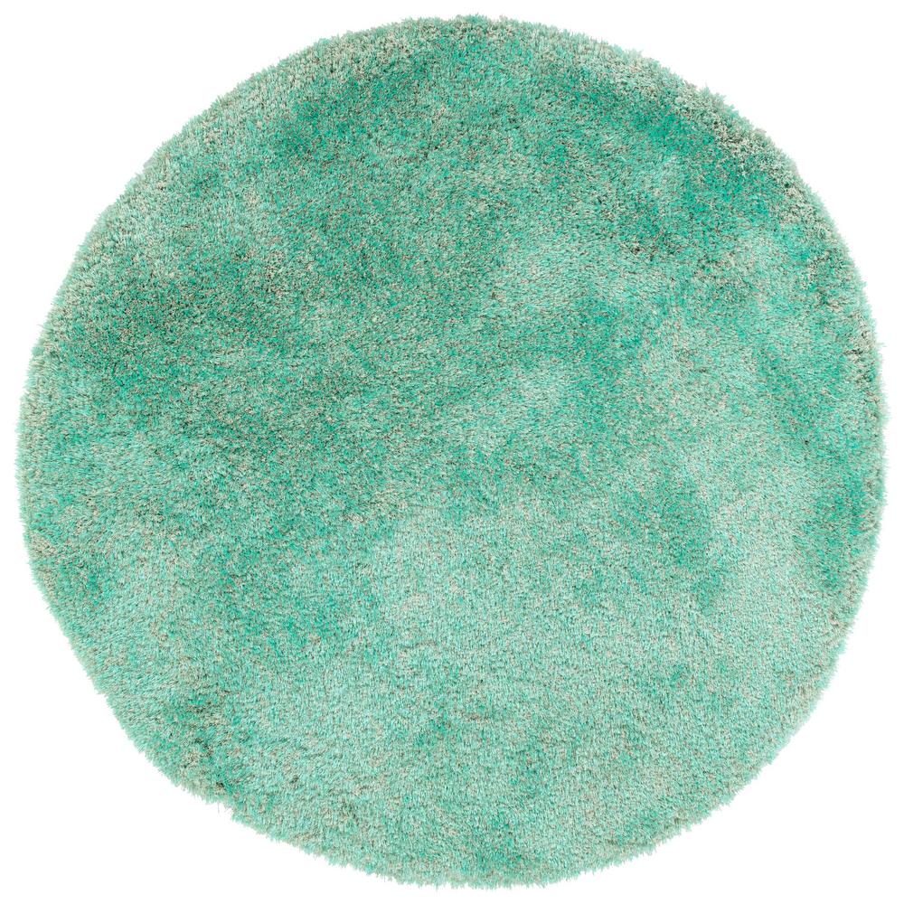 Kaleen It's So Fabulous Turquoise 8 ft. x 8 ft. Round Area RugISF0178