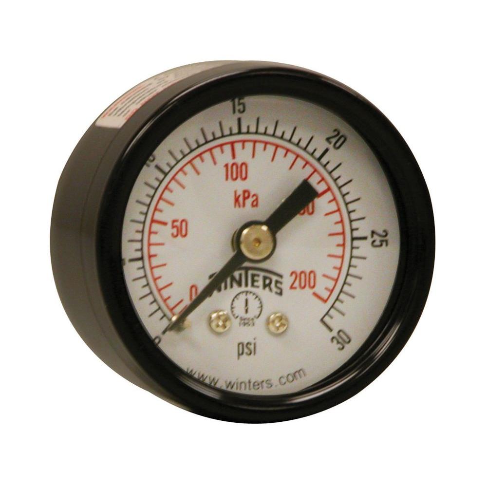 UPC 628311200034 product image for Winters Instruments Meters PEM Series 1.5 in. Black Steel Case Brass Internals P | upcitemdb.com