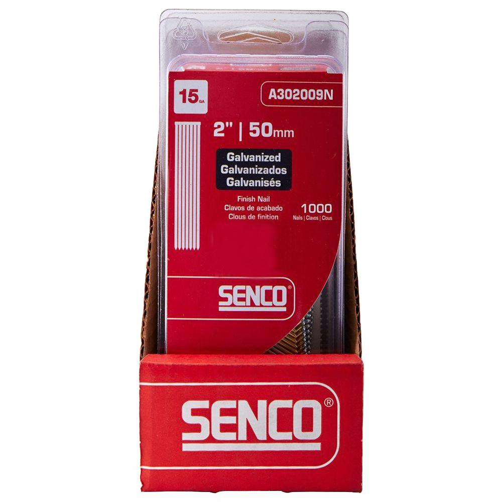 Senco 21/2 in. x 15Gauge 34 Degree Bright Basic Brad NailsA302500N