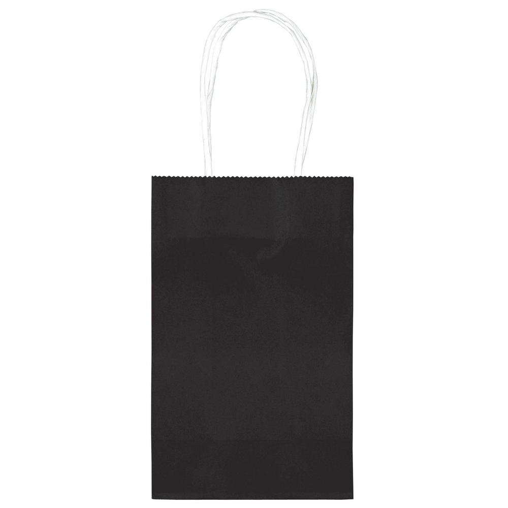 Amscan 8.25 in.x 5.25 in. Black Paper Cub Bags Value Pack (10-Count, 4 ...