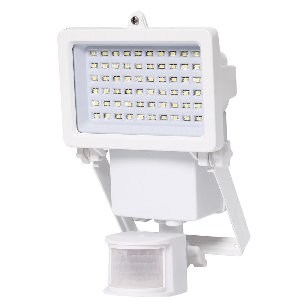 Westinghouse Solar Outdoor Lighting The Home Depot 130 Degree White Solar Powered Motion Activated Outdoor Integrated Led Landscape Spot Light