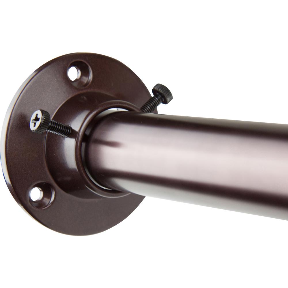 Rod Desyne 1 in. Dia Adjustable 66 in. 115 in. Room Divider Single Rod