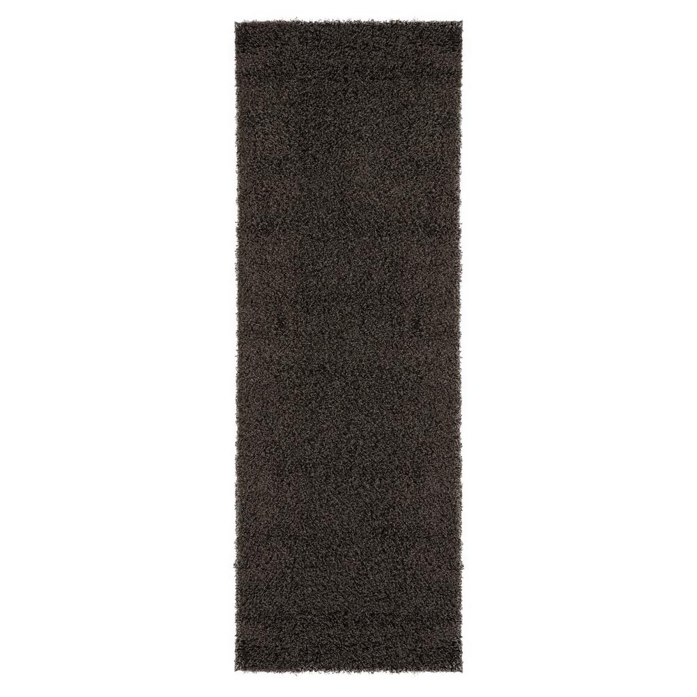 Ottomanson Collection Dark Gray 3 Ft X 8 Runner Rug Collection Dark Gray 3 Ft X 8 Runner Rug