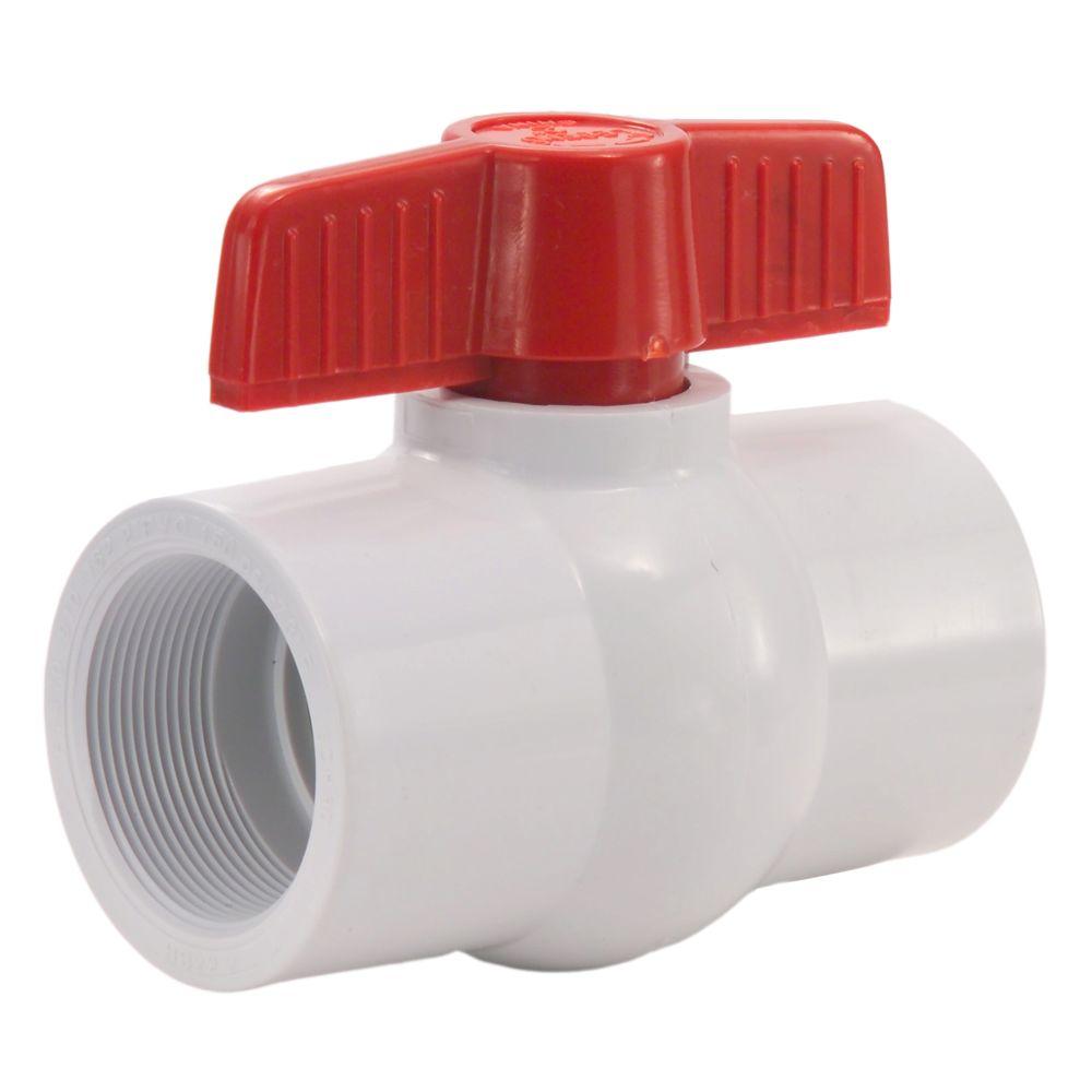 LEGEND VALVE 3 in. PVC Threaded FPT x FPT Ball Valve-T-601 - The Home Depot