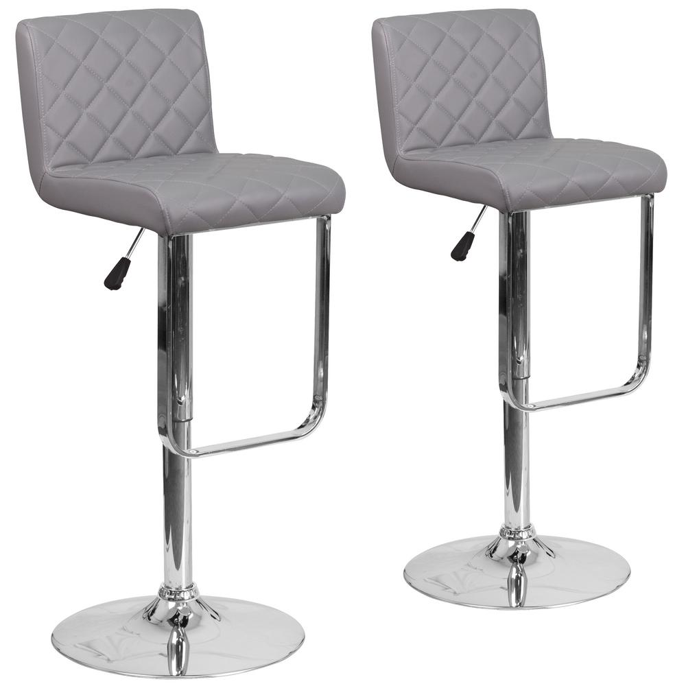 Carnegy Avenue 43 in. Yellow Bar Stool (Set of 2)CGADS18721YEHD