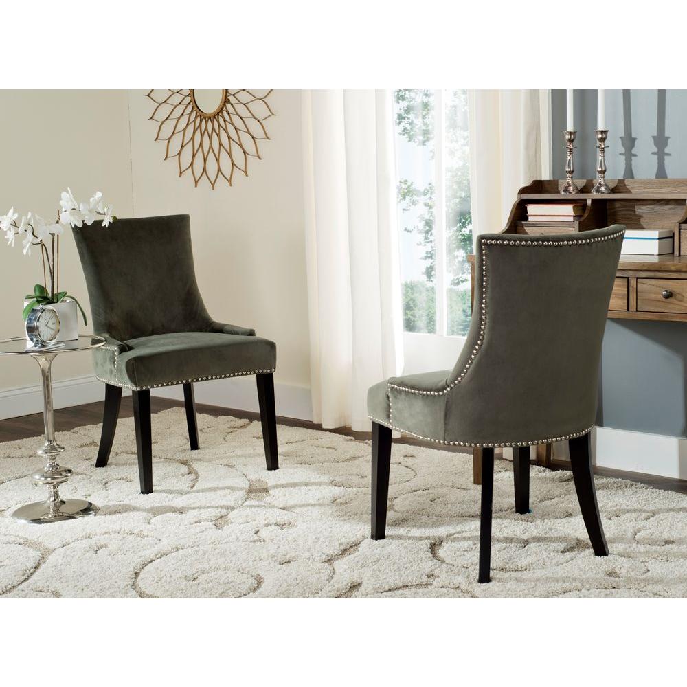 Safavieh Lester Graphite Cotton Dining Chair Set Of 2 Mcr4709j Safavieh Lester Graphite Cotton Dining Chair Set Of 2 Mcr4709j Set2 The Home Depot